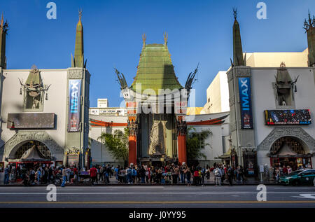 Grauman's Chinese Theatre sulla Hollywood Boulevard - Los Angeles, California, Stati Uniti d'America Foto Stock