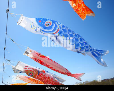 Koinobori, Carp Streamers Foto Stock