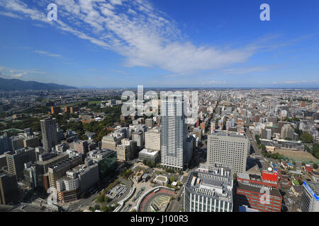 Vista dalla Torre JR, Sapporo, Hokkaido Foto Stock