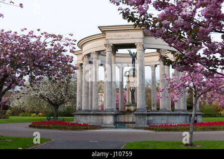 Giardini alexandra in cathays park, Cardiff, Galles del Sud. Foto Stock