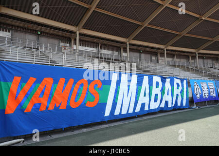 Kashiwanoha Stadium, Chiba, Giappone. Xvi Apr, 2017. Vista generale, 16 aprile 2017 - Calcetto : Giappone Football League (JFL) 2017 1° stadio tra Briobecca Urayasu 0-2 FC Imabari a Kashiwanoha Stadium, Chiba, Giappone. Credito: YUTAKA AFLO/sport/Alamy Live News Foto Stock