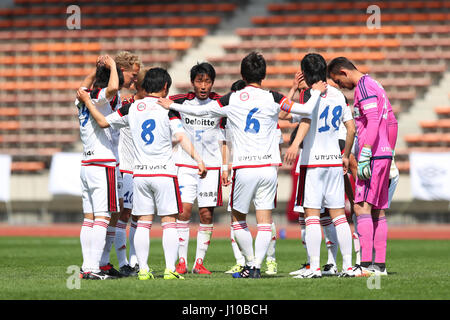 Kashiwanoha Stadium, Chiba, Giappone. Xvi Apr, 2017. Imabari FCFC team group, Aprile 16, 2017 - Calcetto : Giappone Football League (JFL) 2017 1° stadio tra Briobecca Urayasu 0-2 FC Imabari a Kashiwanoha Stadium, Chiba, Giappone. Credito: YUTAKA AFLO/sport/Alamy Live News Foto Stock