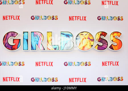 Los Angeles, California, USA. Xvii Apr, 2017. ''Girlboss'' emblema al ''Girlboss'' premiere proiezione al Teatro ArcLight on April 17, 2017 a Los Angeles, CA Credito: Kathy Hutchins/via filo di ZUMA ZUMA/filo/Alamy Live News Foto Stock