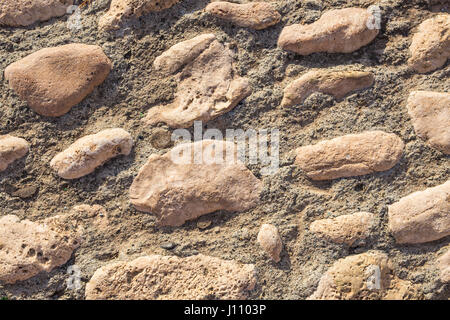 Parete di sfondo di pietra. Foto Stock