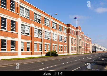 Pantaloncini fratello la fabbrica, Belfast, ora parte del canadese Bombardier group Foto Stock