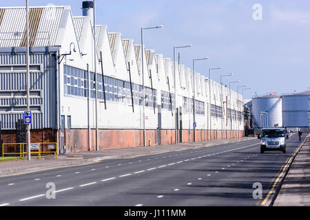 Pantaloncini corti fratelli fabbrica (Bombardier), Belfast Foto Stock