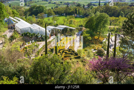 I Giardini di Castel Trauttmansdorff di Merano: Un progetto davvero unico - i Giardini sono uno dei più rinomati giardini botanici d'Italia - Merano-Italia. Foto Stock