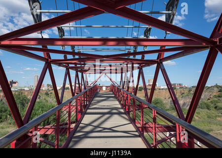 Piattaforma di visualizzazione a rampa il foro grande, South Circular Road, Kimberley, nel nord della provincia del Capo, Repubblica del Sud Africa Foto Stock