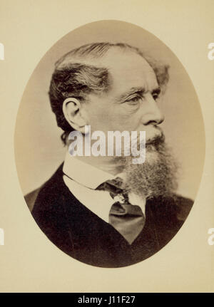Charles Dickens (1812-1870), scrittore inglese, Ritratto, 1867 Foto Stock