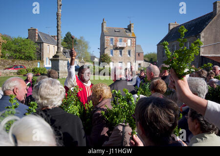 Domenica delle Palme benedizioni, Tregrom, Francia Foto Stock