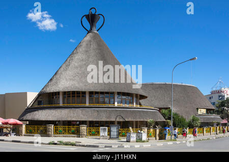 Il Basotho Hat Craft Centre Kingsway, MASERU Maseru District, Regno di Lesotho Foto Stock