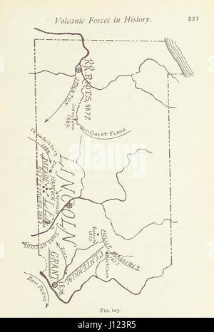 La modellazione della mappa in geografia, compreso l'uso della sabbia, argilla, stucco, carta di pasta di gesso di Parigi ... Anche la modellazione di gesso nel suo adattamento a scopo di illustrazione. Completamente illustrato Foto Stock