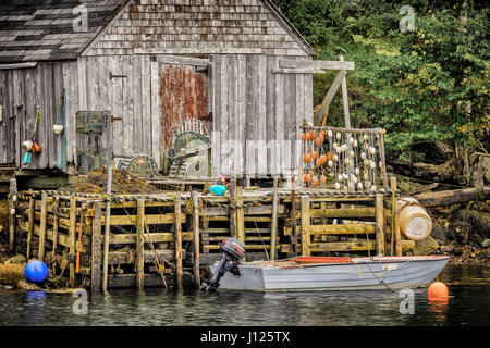 Granchi e aragoste trappole di Peggy's Cove area Nova Scotia, Canada Foto Stock