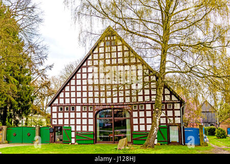 Rundling Jabel (Wendland ha), vicino Luechow-Dannenberg; Rundlingsdorf Jabel im Wendland ha Foto Stock