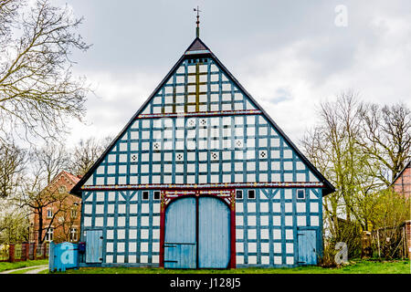 Rundling Jabel (Wendland ha), vicino Luechow-Dannenberg; Rundlingsdorf Jabel im Wendland ha Foto Stock