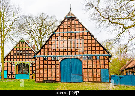 Rundling Jabel (Wendland ha), vicino Luechow-Dannenberg; Rundlingsdorf Jabel im Wendland ha Foto Stock