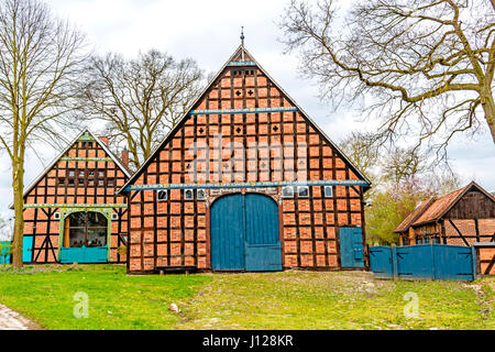 Rundling Jabel (Wendland ha), vicino Luechow-Dannenberg; Rundlingsdorf Jabel im Wendland ha Foto Stock