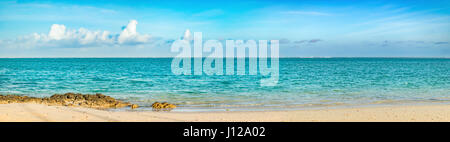 Incredibile pointe d'Esny Beach sulla costa sud est di Mauritius. Panorama Foto Stock