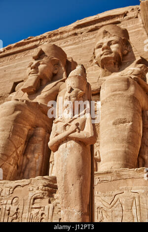 Großer Tempel Ramses" II. , Abu Simbel, Aegypten ha, Afrika |Grande Tempio di Ramesses II Abu Simbel templi, Egitto, Africa| Foto Stock