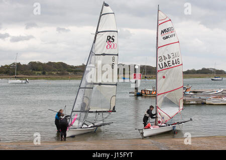 Lymington, georgiano città costiera sul Solent, nel nuovo distretto di foresta di Hampshire, Inghilterra, Regno Unito Foto Stock