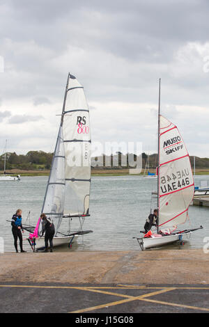 Lymington, georgiano città costiera sul Solent, nel nuovo distretto di foresta di Hampshire, Inghilterra, Regno Unito Foto Stock