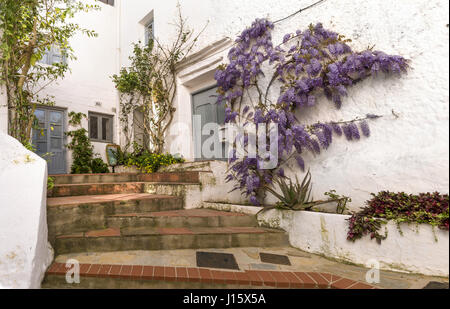 Casares villaggio bianco, Andalusia Spagna Foto Stock