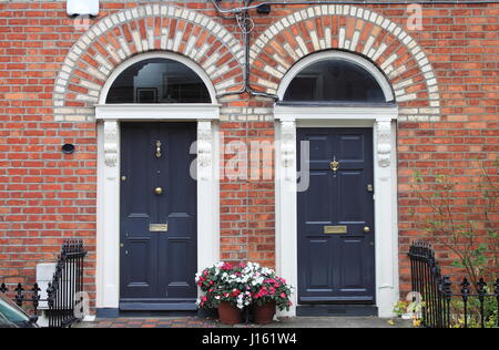 Porte georgiana a Dublino, Irlanda Foto Stock