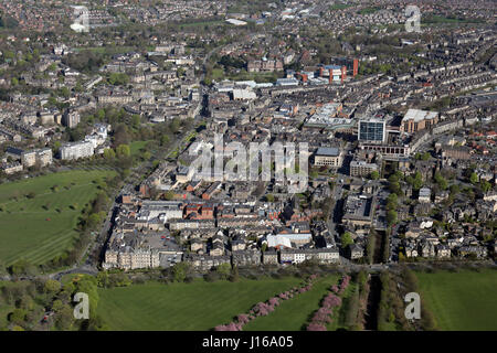 Vista aerea di Harrogate Town Center, nello Yorkshire, Regno Unito Foto Stock