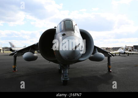 Berlino, Germania, 5 Aprile 2015: aeromobili militari mostra presso Gatow Airfield. Foto Stock