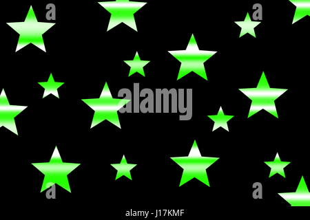 A strisce orizzontali stelle Foto Stock