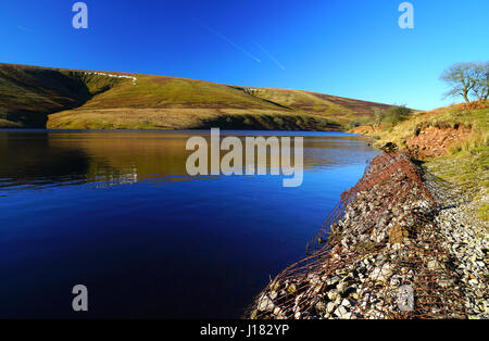 Il Grwyne Fawr serbatoio in Montagna Nera, Parco Nazionale di Brecon Beacons, Galles Foto Stock