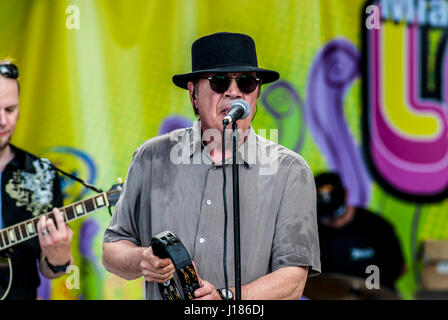 Mitch Ryder e le ruote di Detroit musica concerto dal vivo al di fuori del festival Foto Stock