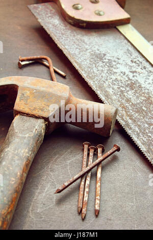 Strumenti di costruzione Foto Stock