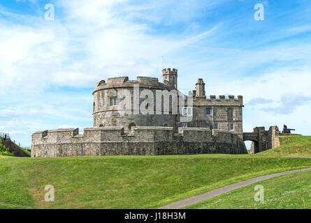 Il Castello di Pendennis in Colchester, Inghilterra, Regno Unito, è stato costruito tra il 1540-1542 per re Henry VIII Foto Stock