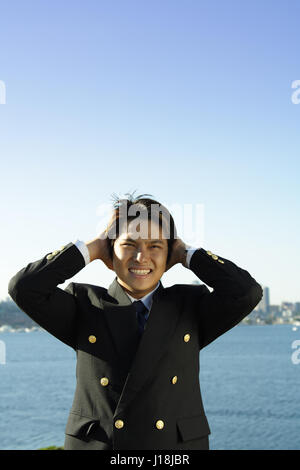 Ha sottolineato l'imprenditore di trascorrere del tempo all'aperto Foto Stock