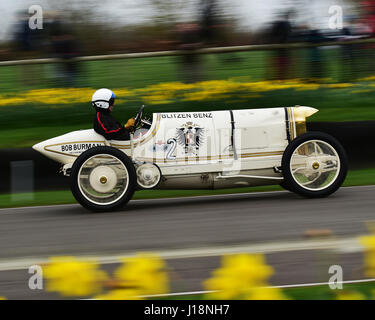 Hermann Layher, Benz 200hp, Blitzen Benz, Edwardian automobili, S F Trofeo di bordo, Goodwood LXXV Assemblea dei Soci, Goodwood, West Sussex, marzo 2017, GRRC, cir Foto Stock