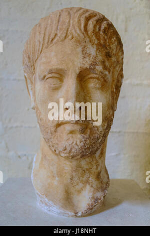 Roman busto in marmo Foto Stock