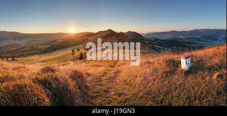 Paesaggio in Pieniny, Slovacchia Foto Stock
