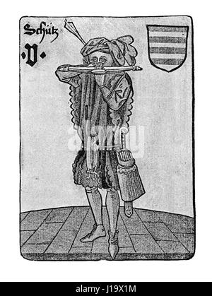 Il tedesco Tarocchi XV secolo: la protezione Foto Stock