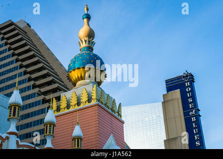 Edificio abbandonato sul lungomare di Atlantic City, New Jersey Foto Stock