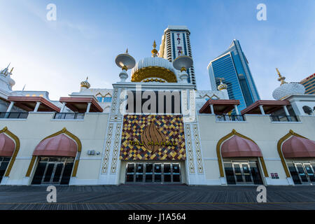 Edificio abbandonato sul lungomare di Atlantic City, New Jersey Foto Stock