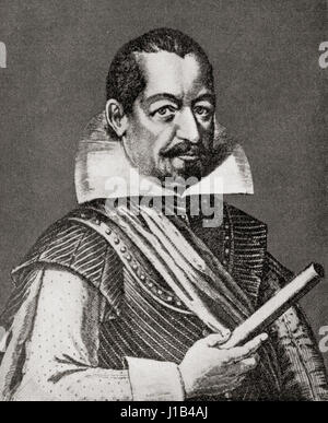 Albrecht Wenzel Eusebius von Wallenstein anche von Waldstein, 1583 - 1634. Bohemian leader militare e politico. Da Hutchinson nella storia delle nazioni, pubblicato 1915 Foto Stock