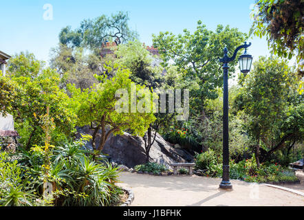 Parco Urbano Cerro Santa Lucia nel centro di Santiago del Cile Foto Stock