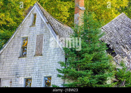 Casa abbandonata su Prince Edward Island, Canada Foto Stock