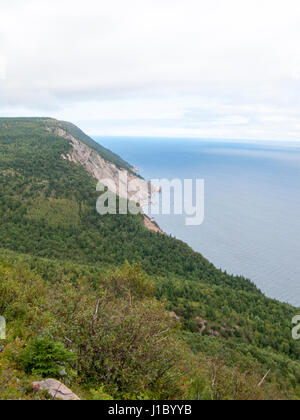 Lungo la Cabot trail Cape Breton Island Foto Stock