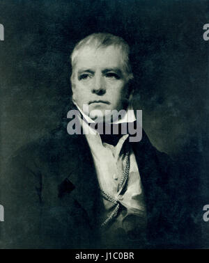 Sir Walter Scott (1771-1832), storico scozzese romanziere, drammaturgo e poeta, ritratto dipinto da Sir Henry Raeburn, 1822 Foto Stock