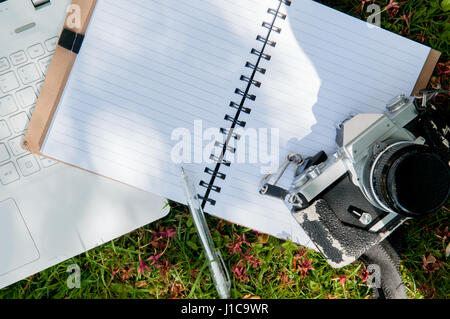 In stile vintage photo blog di sfondo o modello Foto Stock