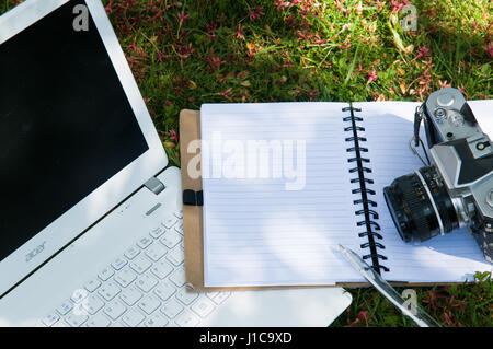 In stile vintage photo blog di sfondo o modello Foto Stock