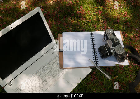 In stile vintage photo blog di sfondo o modello Foto Stock