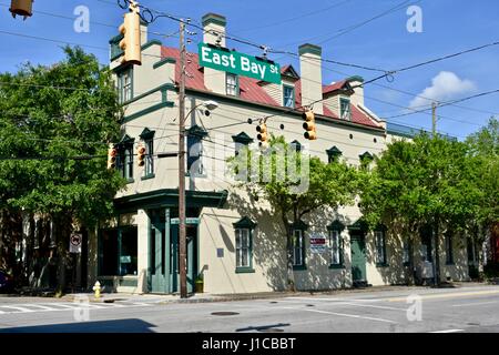 Vecchia casa coloniale Charleston, Carolina del Sud Foto Stock